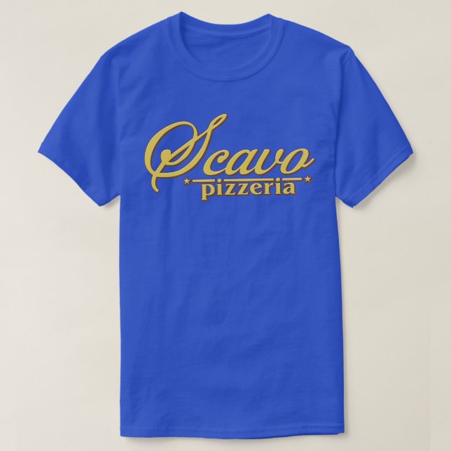 Scavo Pizzeria T Shirt (Design framsida)
