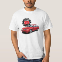 SCCNA hoad röd T-tröja för vagn för Saturn Gen 2 T Shirt