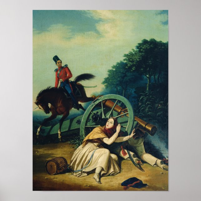 Scen från 1812 års fransk-ryska Krig, 1830-tal Poster (Framsidan)