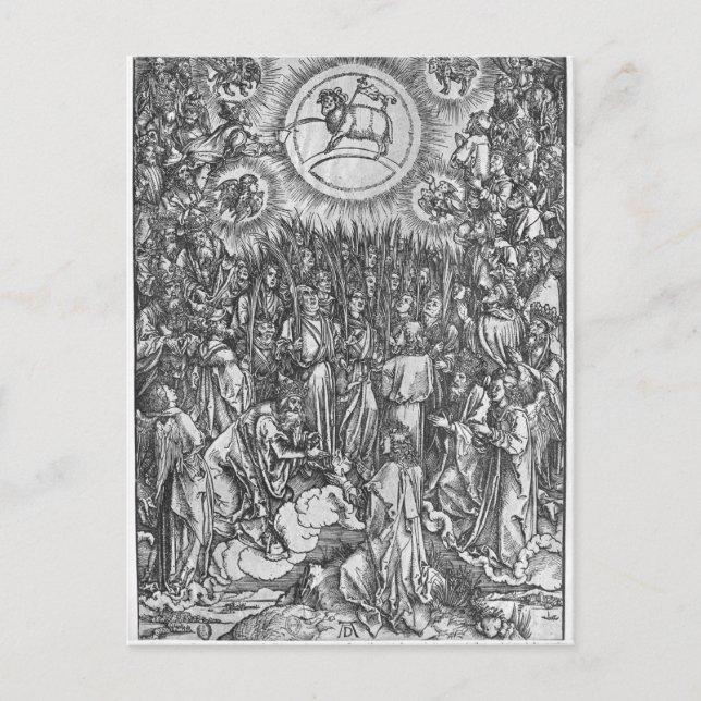 Scen från Apokalypsen, Adoration of the Vykort (Framsida)