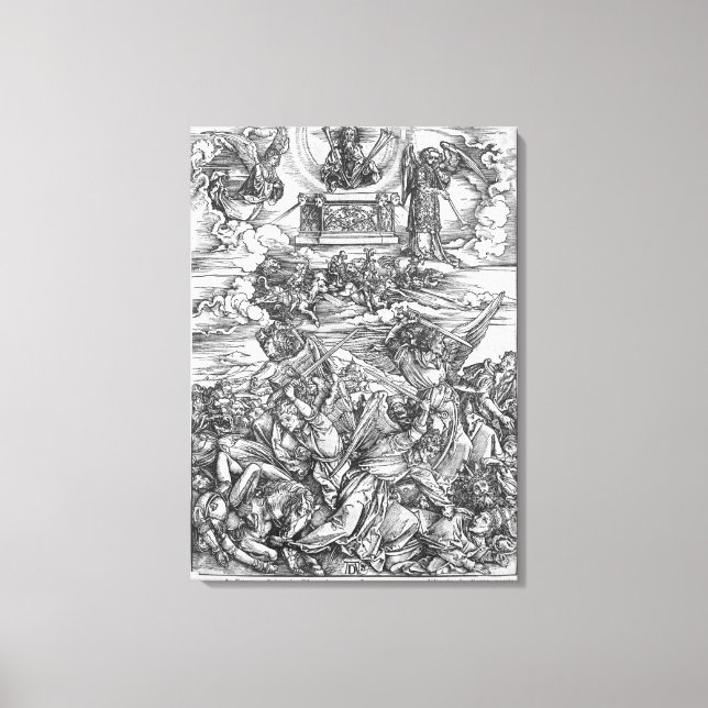 Scen från Apokalypsen Canvastryck (Framsida)