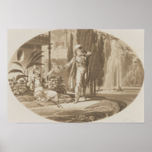 Scen från Giftermål i Figaro Poster