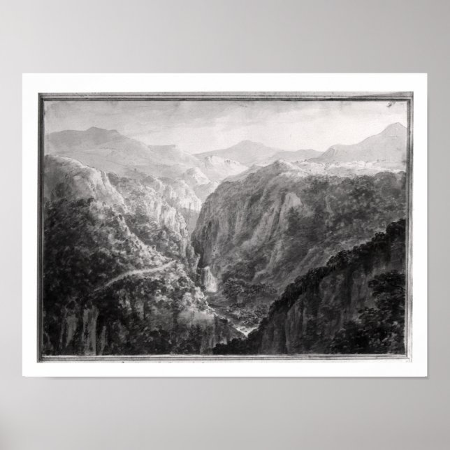 Scen från Inn på Djävulen Bridge med Fall Poster (Framsidan)