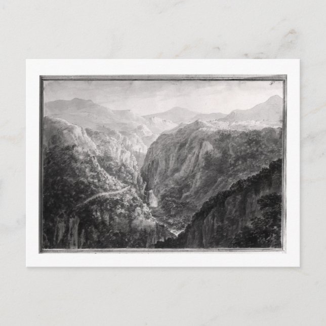 Scen från Inn på Djävulen Bridge med Fall Vykort (Framsida)