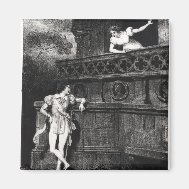 Scen från lag III av Romeo och Juliet Magnet (Framsidan)