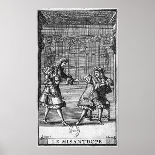 Scen från "Le Misanthrope" Poster (Framsidan)
