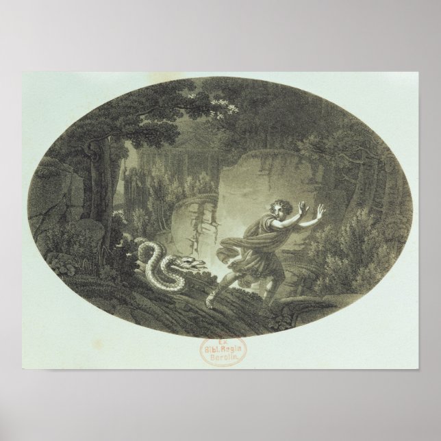 Scen från "Magic Flute" av Mozart Poster (Framsidan)