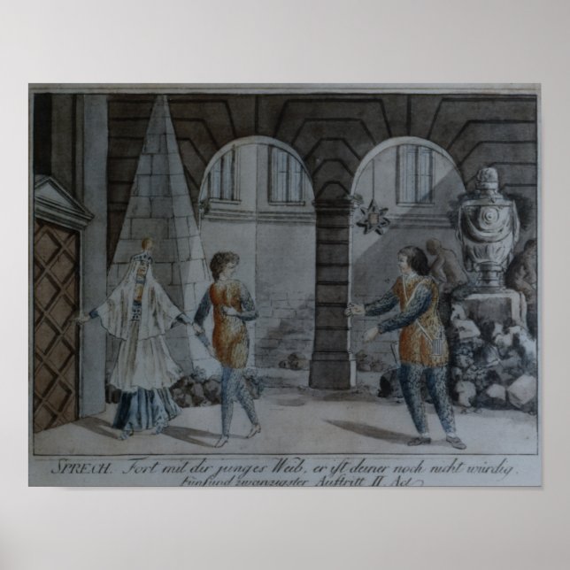 Scen från "Magic Flute" Poster (Framsidan)