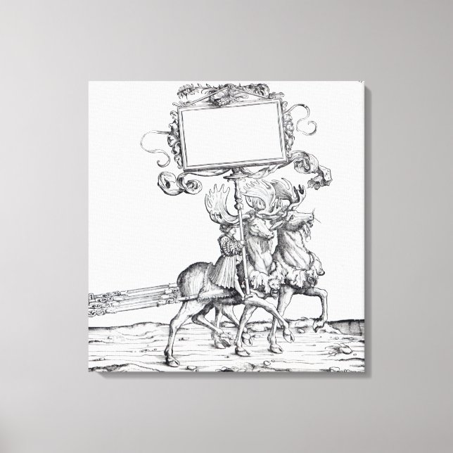 Scen från Maximilians triumfala process Canvastryck (Framsida)