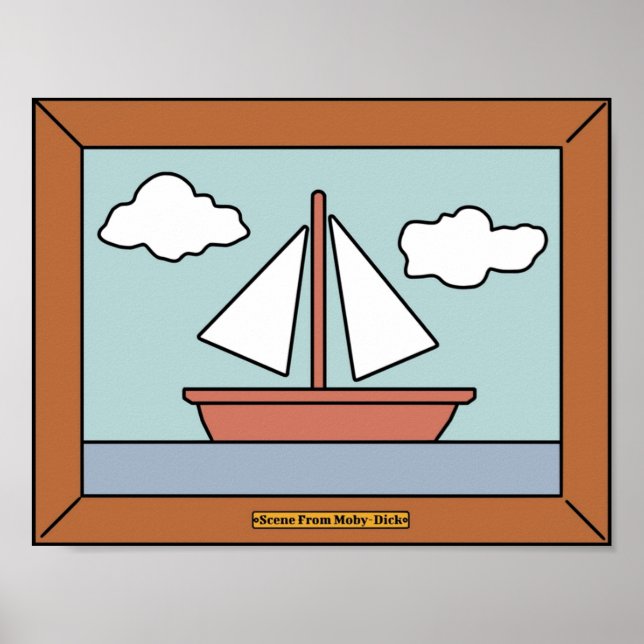 Scen från MobyDick Poster (Framsidan)