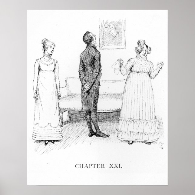 Scen från "Pride och fördomar" Poster (Framsidan)