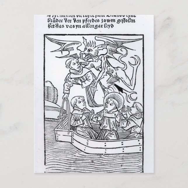 Scen från 'The Navigation of St. Brendan' Vykort (Framsida)