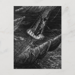 Scen från "The Rime of the Ancient Mariner" Vykort