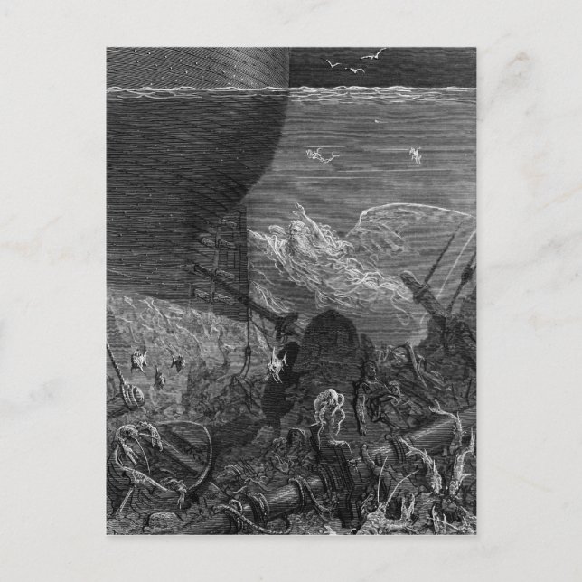 Scen från "The Rime of the Ancient Mariner" Vykort (Framsida)