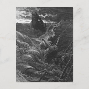 Scen från "The Rime of the Ancient Mariner" Vykort