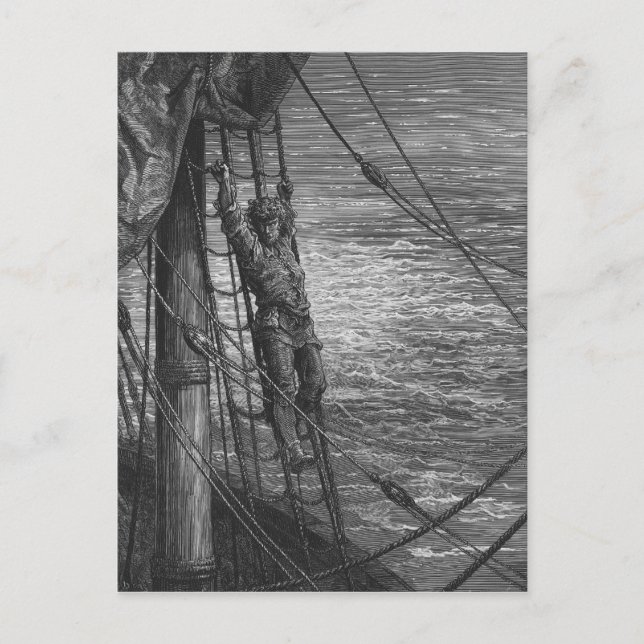 Scen från "The Rime of the Ancient Mariner" Vykort (Framsida)