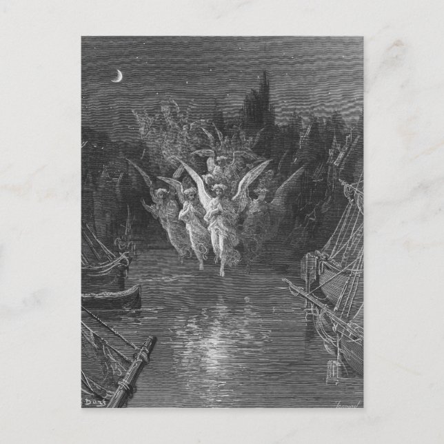 Scen från "The Rime of the Ancient Mariner" Vykort (Framsida)