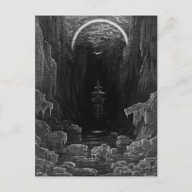 Scen från "The Rime of the Ancient Mariner" Vykort (Framsida)