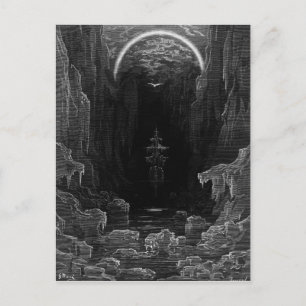 Scen från "The Rime of the Ancient Mariner" Vykort