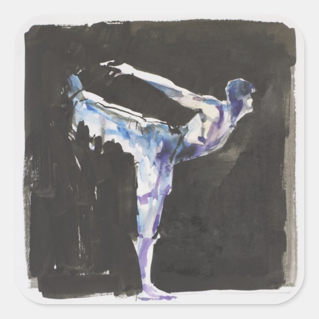 scen fyrkantigt klistermärke (Framsida)