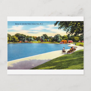 Scen i Lincoln Park, Jersey City, New Jersey Vykort