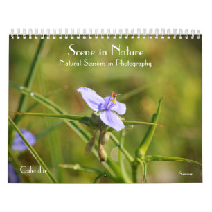Scen i naturområden i fotokalender kalender