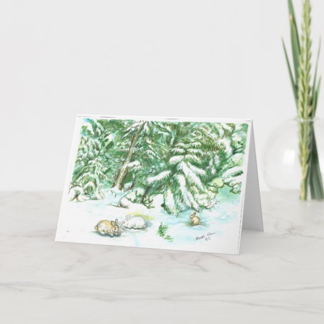 scen i snö i mars på Mt Siskyou Kort (Framsida)