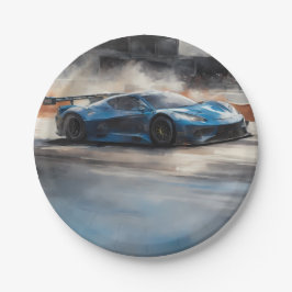 Scen med dynamiskt blått urbant Tävling