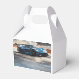 Scen med dynamiskt blått urbant Tävling Presentaskar