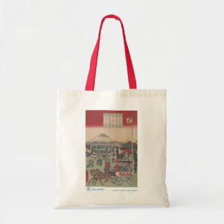 Scen över Tokyo med Mt. Fuji Tote Bag Tygkasse