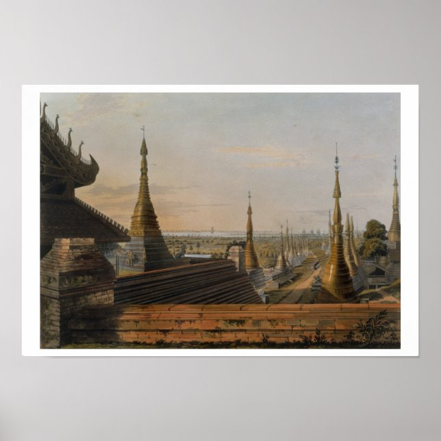 Scen på Östra Road från Rangoon Tittar T Poster (Framsidan)