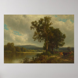 Scen vid Napanoch 1883 Affisch