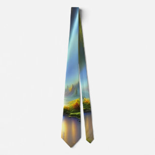 Scen Waterfall liggande AI Art Slips
