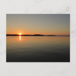 Scenära solnedgångskonflikter i Sjö Vykort