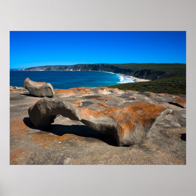 Scenarielandskapet Fraser Island kusten Australien Poster (Framsidan)