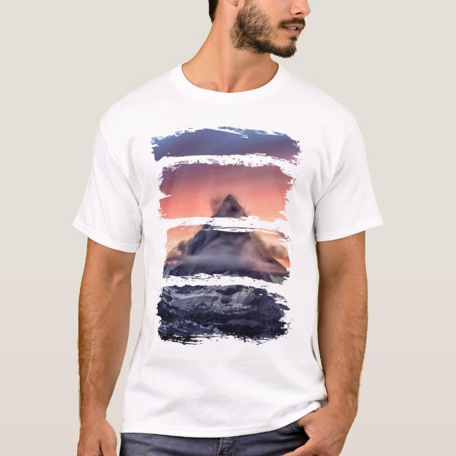 Scenarienberget Himlar - naturmodern Söt i T Shirt (Framsida)
