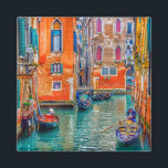 Scenariot med Venice Veneto-Italien Magnet<br><div class="desc">Njut av färg från Italien! En vacker Venedig-resefotografi från Tom Podmore på denna ljusa färgstarka magnet kommer att göra en vacker och joyfull souvenir-gåva till honom, henne, för din familj, ditt par och dina vänner och en underbar dekoration för ditt hem. Båtar i översvämmade historiska städer, drömmande atmosfär och unikt...</div>