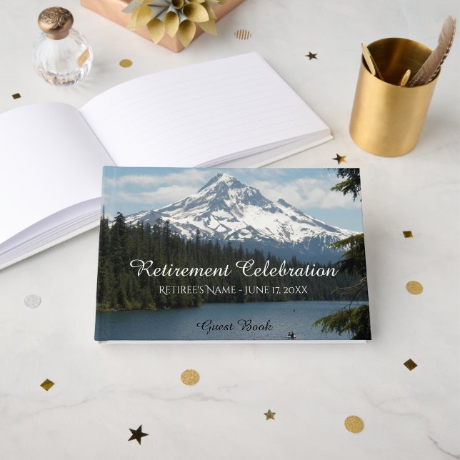 Scenariska berget Sjö landskap Pension Gästböcker (Framsida öppen)