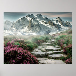 Scenbergart liggande poster