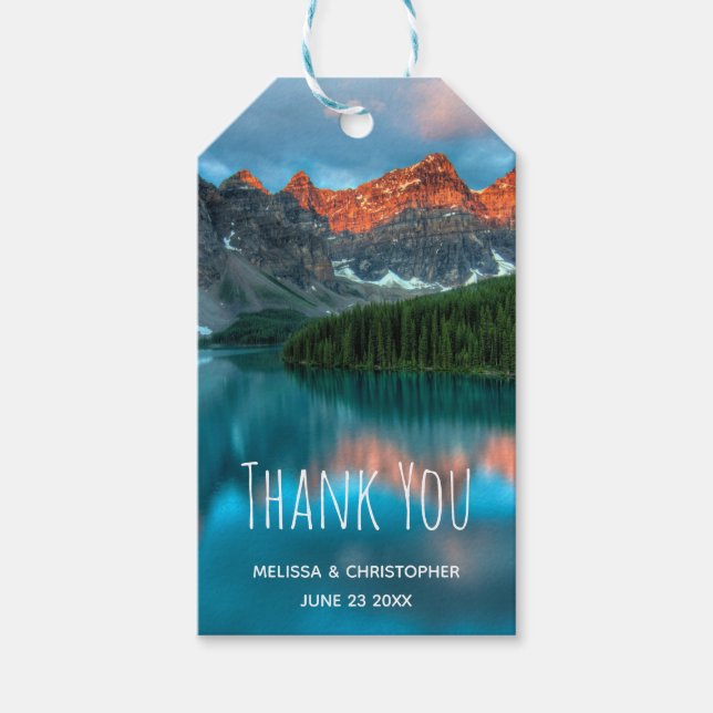 Scenbergsfoto - Tack Presentetikett (Framsidan)