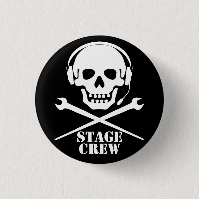 Scenbesättning (Skull och Crosspodgers - Badge) Knapp (Framsida)