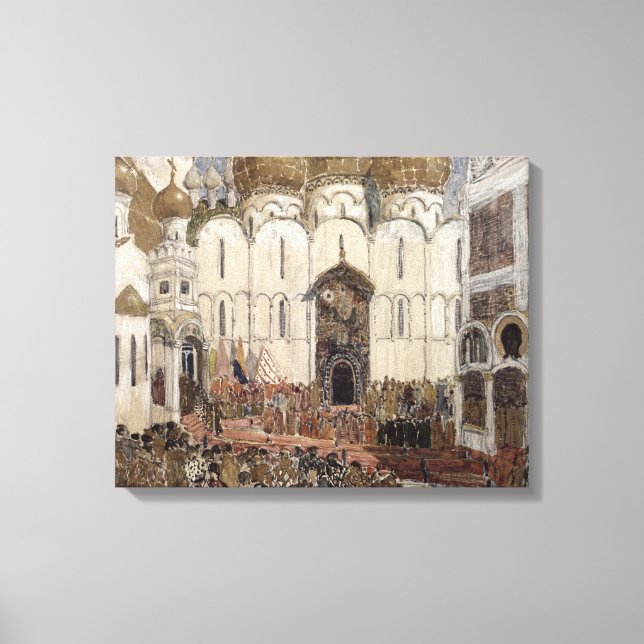 Scendesign för Boris Godunov Canvastryck (Framsida)