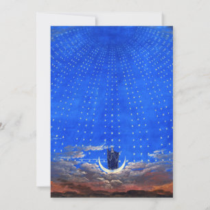 Scendesign för Mozarts opera Magic Flute Inbjudningar