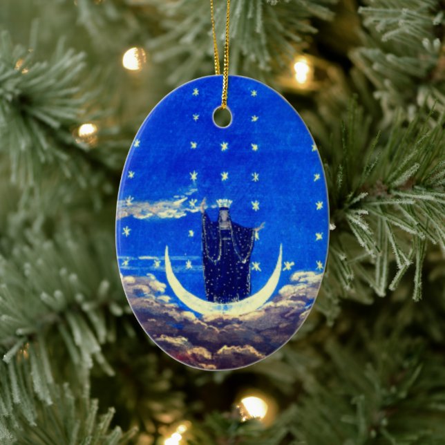 Scendesign för Mozart's opera Magic Flute Julgransprydnad Keramik (Träd)