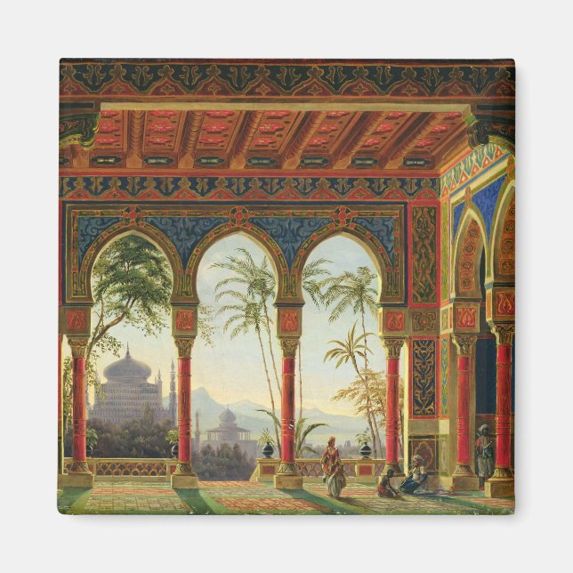 Scendesign för operan Ruslan och Lyudmila Magnet (Framsidan)