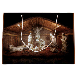 Scene för julklapp Jesus Nativitetshanterare