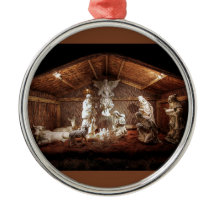 Scene för julklapp Jesus Nativitetshanterare