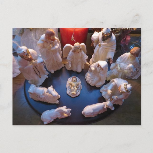 Scene för jultomhet helg vykort (Framsida)