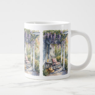 Scene för raketbeläggning av Wisteria Porch Jumbo Mugg