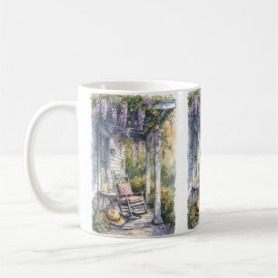 Scene för raketbeläggning av Wisteria Porch Kaffemugg